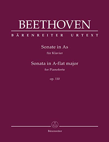 Sonate für Klavier As-Dur op. 110. Spielpartitur, Urtextausgabe. BÄRENREITER URTEXT von Bärenreiter-Verlag